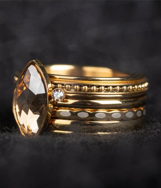 iXXXi Ring Royal Diamond Topaz Gold colored (01)