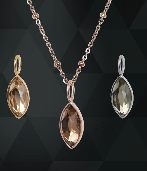 iXXXi Pendant Charm Royal Diamond Topaz Gold colored