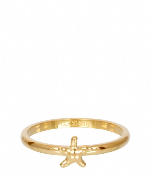 iXXXi Ring Symbol sea star Gold colored (01)