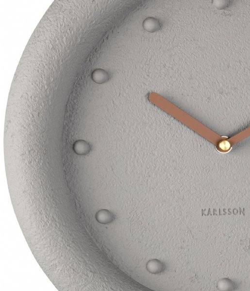 Karlsson Wall clock Wall clock Petra polyresin Warm Grey (KA5717WG)