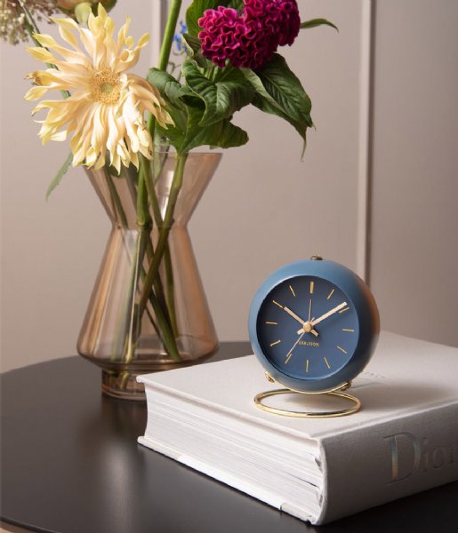 Karlsson Alarm clock Alarm clock Globe Design Armando Breeveld dark blue (KA5833BL)
