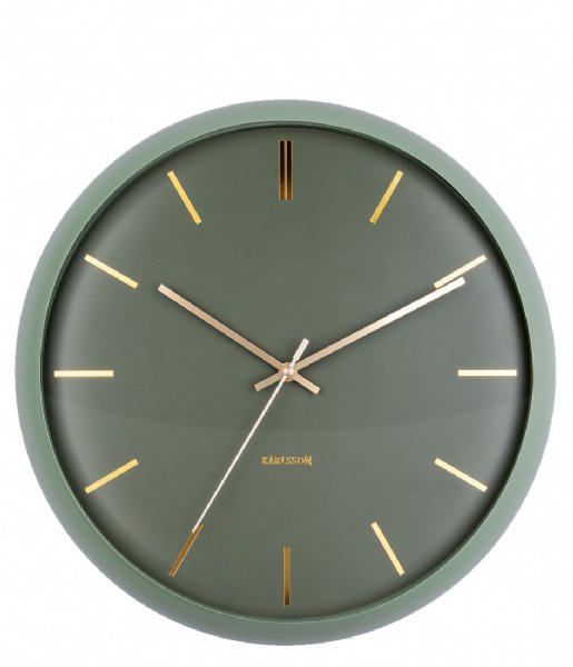 Karlsson Wall clock Wall clock Globe Design Armando Breeveld moss green (KA5840GR)