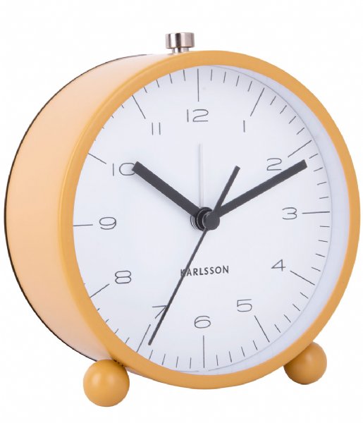 Karlsson Alarm clock Alarm clock Pellet Feet matt Orche Yellow (KA5787YE)
