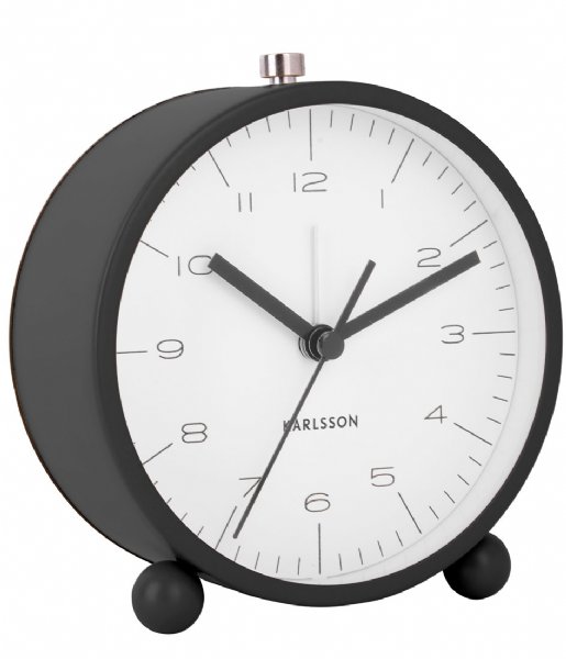 Karlsson Alarm clock Alarm clock Pellet Feet matt Black (KA5787BK)