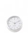 Karlsson Alarm clock Alarm clock Tinge white dial Design Armando Breeveld brushed steel white dial (KA5844SI)
