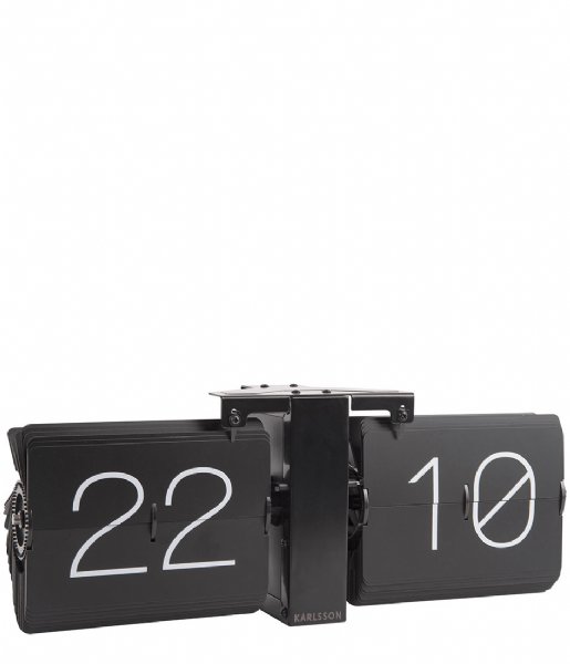 Karlsson Table clock Flip clock No Case matt black stand Black (KA5602BK)