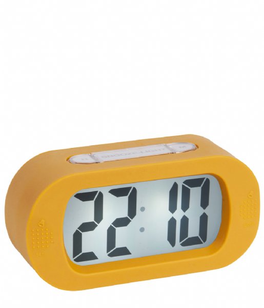 Karlsson Alarm clock Alarm clock Gummy rubberized Yellow (KA5753YE)
