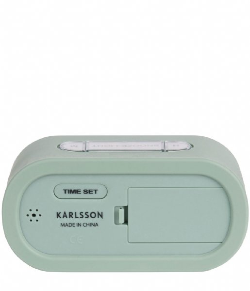 Karlsson Alarm clock Alarm clock Gummy rubberized Green (KA5753GR)