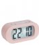 Karlsson Alarm clock Alarm clock Gummy rubberized Light pink (KA5753PI)