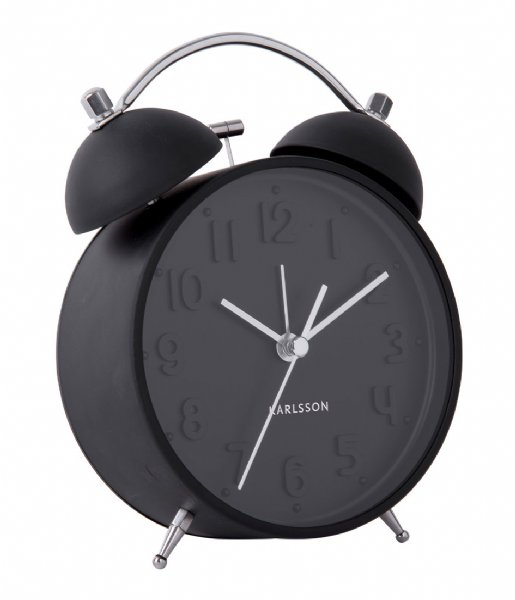 Karlsson Alarm clock Alarm clock Iconic matt Black (KA5784BK)