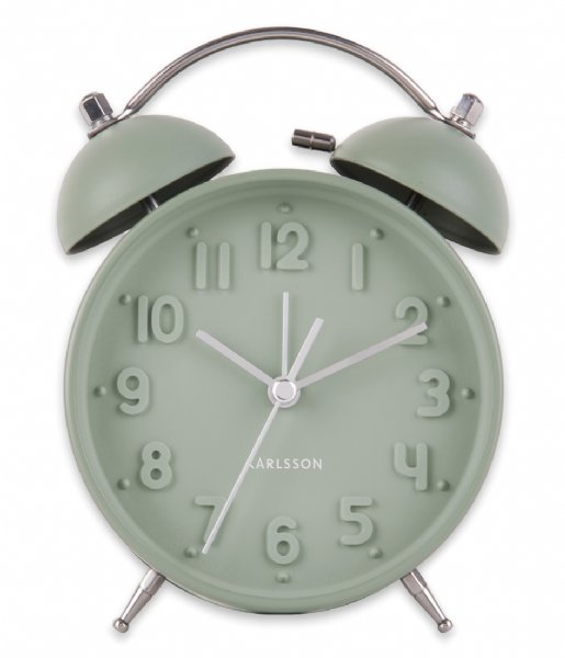 Karlsson Alarm clock Alarm clock Iconic matt Greyed Jade (KA5784GR)