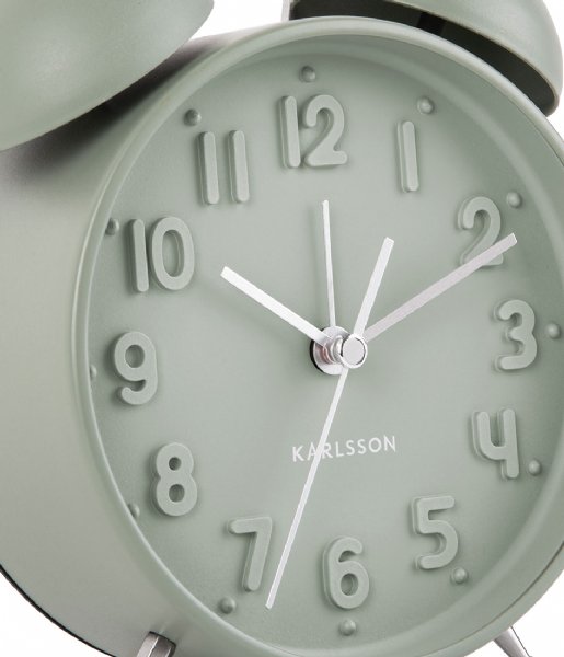 Karlsson Alarm clock Alarm clock Iconic matt Greyed Jade (KA5784GR)