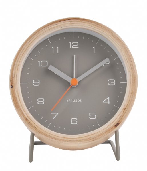Karlsson Alarm clock Alarm clock Innate Design Boxtel & Buijs Warm grey (KA5669GY)