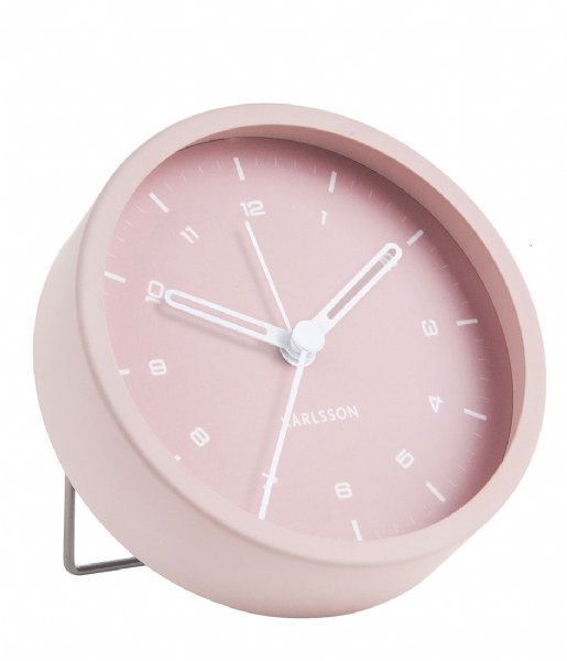 Karlsson Alarm clock Alarm clock Tinge steel Light pink (KA5806PI)