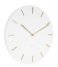 Karlsson Wall clock Wall clock Charm steel with gold battons White (KA5716WH)