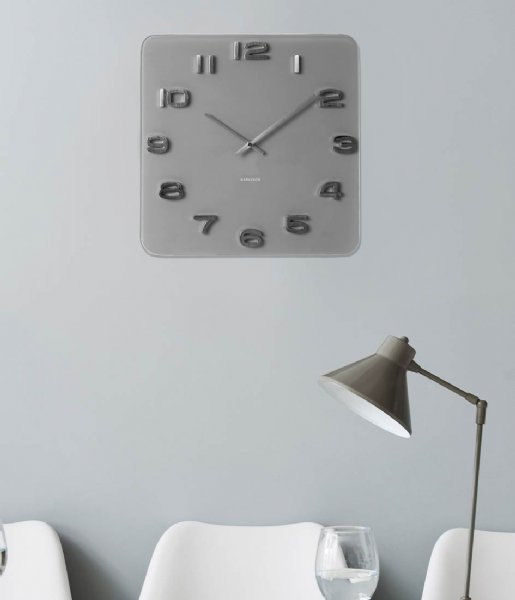Karlsson Wall clock Wall clock Vintage glass Grey (KA5488GY)
