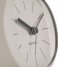 Karlsson Alarm clock Alarm clock Button metal matt Warm Grey (KA5778WG)