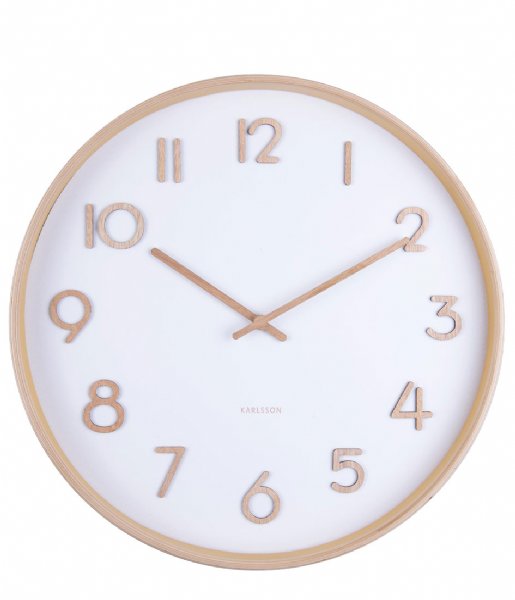 Karlsson Wall clock Wall clock Pure medium w. dial White (KA5757WH)
