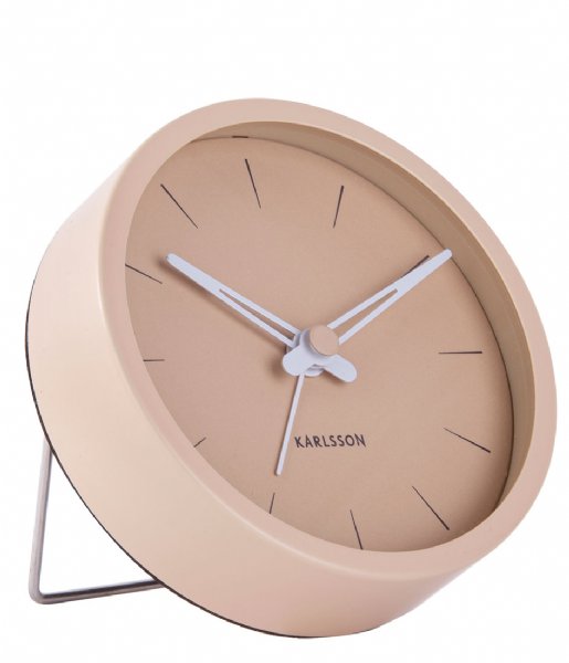 Karlsson Alarm clock Alarm Clock Lure Large Steel Sand Brown (KA5842BR)