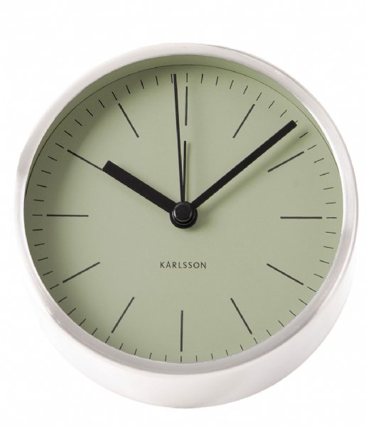 Karlsson Alarm clock Alarm Clock Minimal Nickel Case Olive Green (KA5715OG)