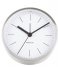 Karlsson Alarm clock Alarm Clock Minimal Nickel Case White (KA5715WH)