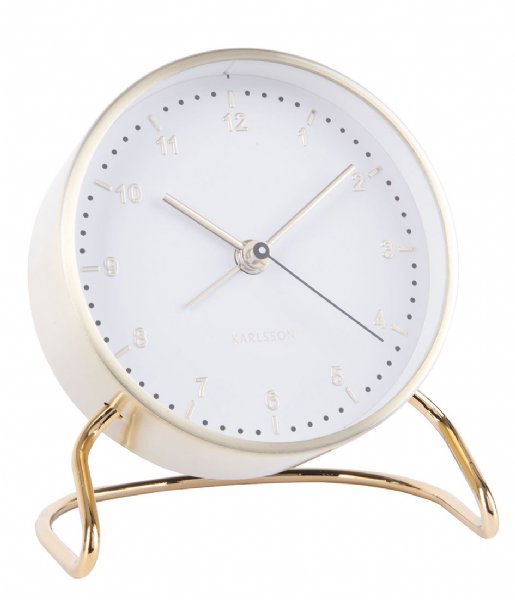 Karlsson Alarm clock Alarm Clock Stylish Numbers White (KA5764WH)