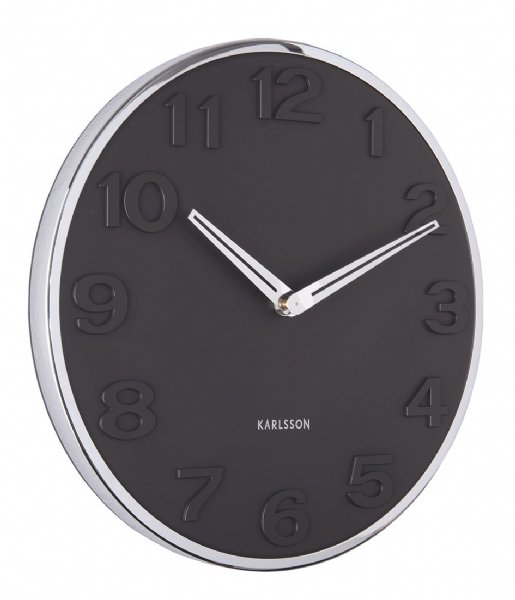 Karlsson Wall clock Wall Clock New Original Numbers Black (KA5759BK)
