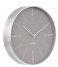 Karlsson Wall clock Wall Clock Normann Numbers Brushed Case Grey (KA5682GY)