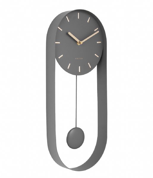Karlsson Wall clock Wall Clock Pendulum Charm Steel Grey (KA5822GY)