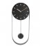 KarlssonWall Clock Pendulum Charm Steel Black (KA5822BK)