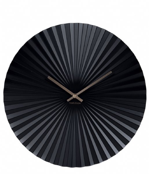 Karlsson Wall clock Wall Clock Sensu Steel Black (KA5657BK)