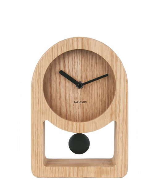Karlsson Table clock Table clock Lena pendulum Acasa Design wood veneer (KA5749)