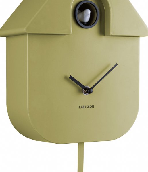 Karlsson Wall clock Wall clock Modern Cuckoo ABS Olive Green (KA5768OG)