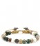 Karma Bracelet Spiral Emerald Pearl XS Gold colored