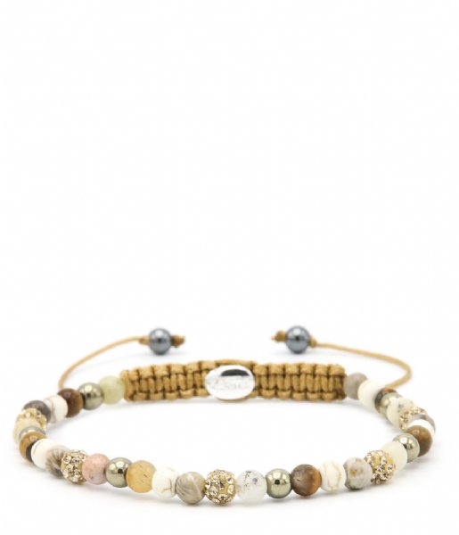Karma Bracelet Spiral Clear and Day XXS Gold Colored
