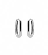 Karma Hoops Solid Shaped Silver Zilver