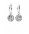 Karma Earring Hoops Symbols Coin 2 Zilver (M2444)