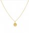 KarmaKarma Necklace Coin Zilver Goldplated (T37)