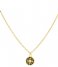 Karma Necklace Karma Necklace Diamond Disc Gold colored Gold colored black (T226B)