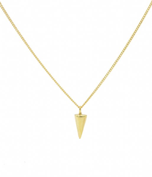 Karma Necklace Karma Necklace Round Cone Zilver Goldplated (T196)
