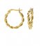 KarmaPlain Hoops Chunky Twisted Zilver Goldplated (M2785)