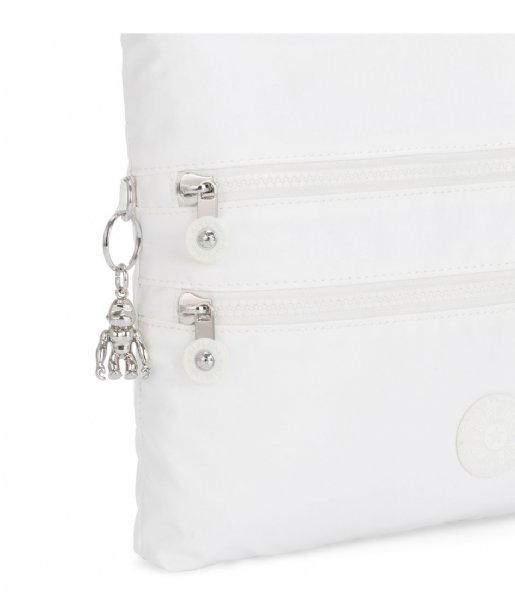 Kipling Crossbody bag Alvar white metallic