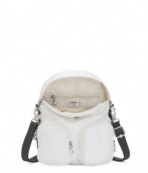 Kipling Everday backpack Firefly Up white metallic
