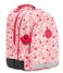 Kipling Laptop Backpack Class Room Pink Leaves
