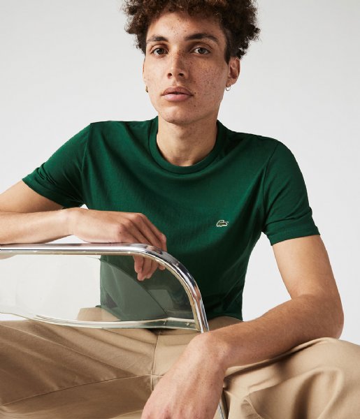 Lacoste T shirt 1HT1 Mens tee-shirt 1121 Green (132)