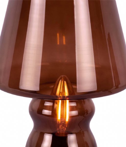 Leitmotiv Table lamp Table lamp Classic Glass Chocolate Brown (LM1977DB)