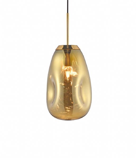 Leitmotiv Ceiling light Pendant lamp Blown glass medium brass (LM1530GD)