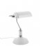 Leitmotiv Table lamp Table lamp Bank iron white with satin nickel (LM1890WH)