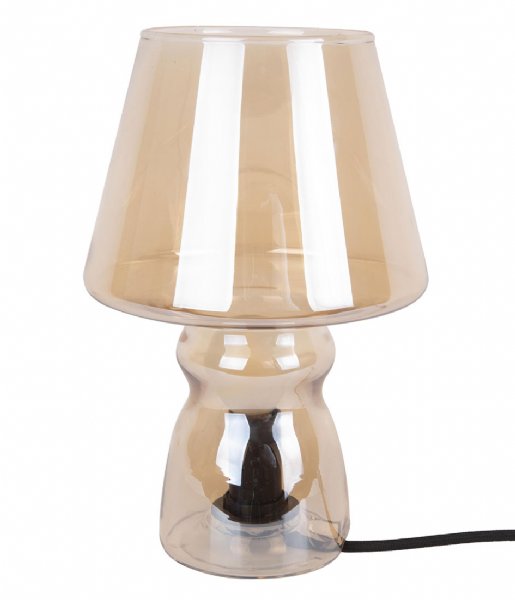 Leitmotiv Table Lamp Classic, Brown Glass Table Lamp