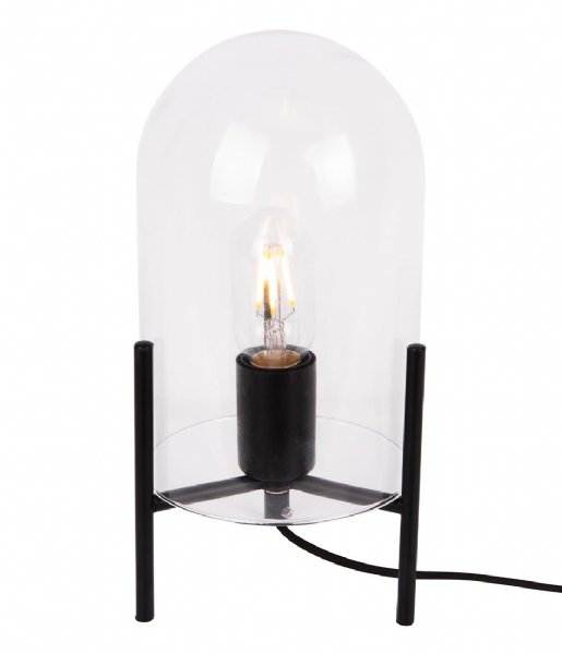 Leitmotiv Table lamp Table lamp Glass Bell clear Black frame (LM1979CL)